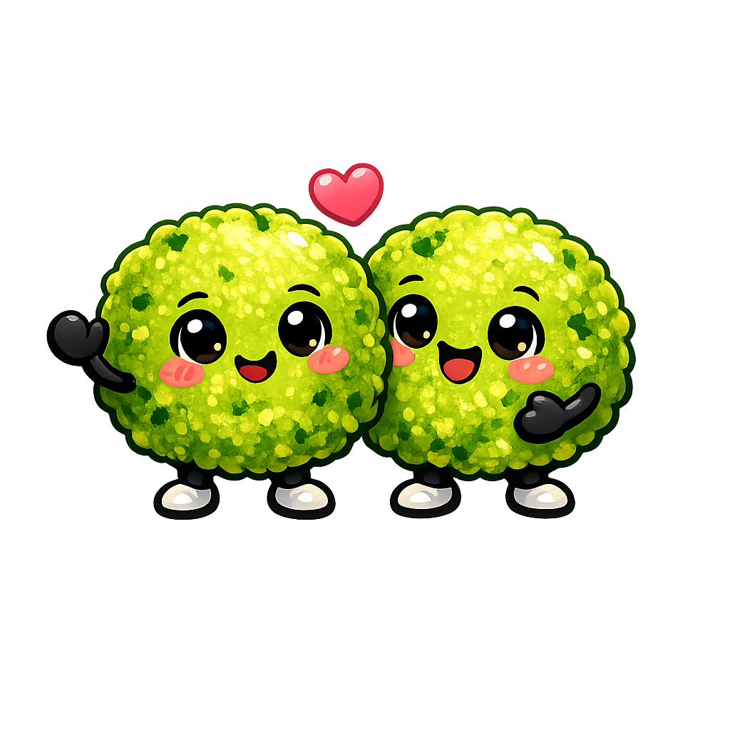 Cute Green Vada Emoji